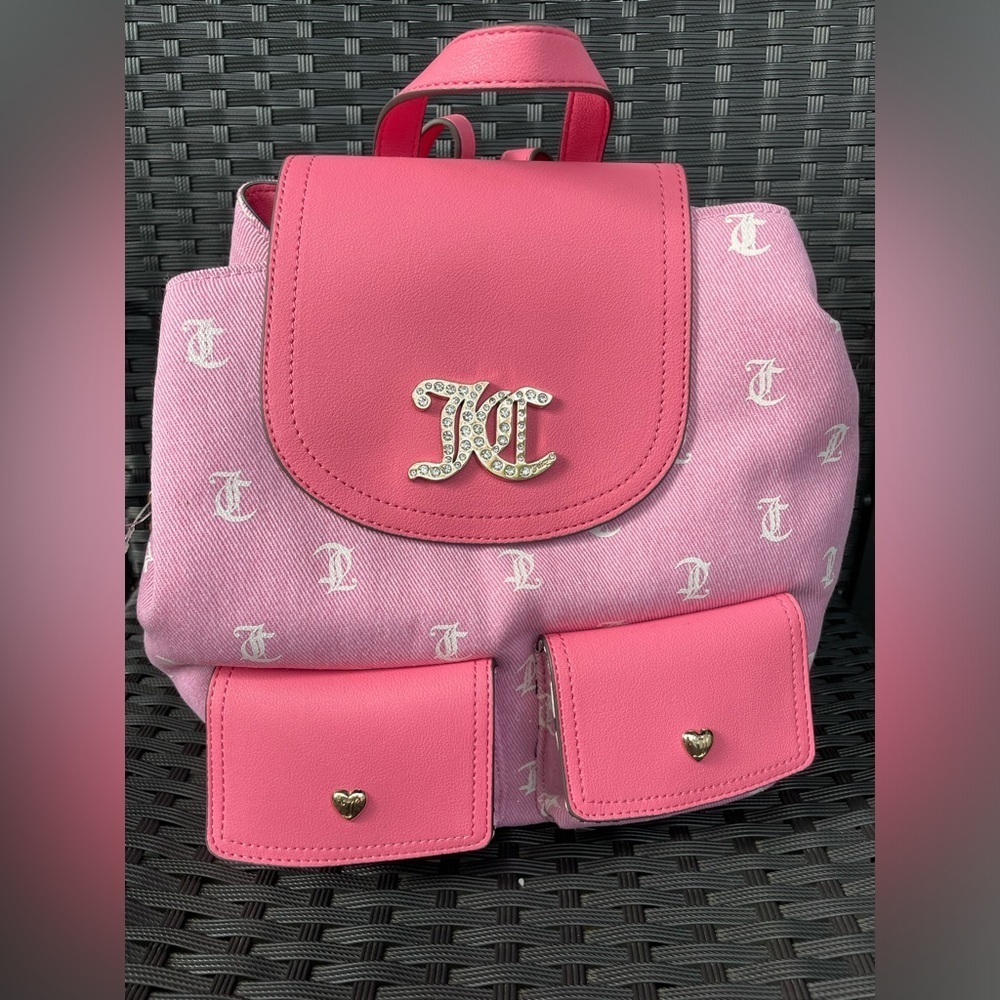 Juicy Couture bag,Juicy Couture Backpack,Juicy Couture Pink Logo Backpack. - Picture 14 of 14